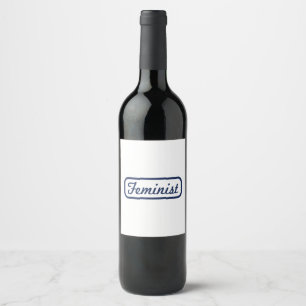 Rótulo De Garrafa De Cerveja Presente de Camiseta Vintage Feminina Poder Femini