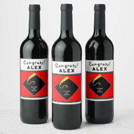 Rótulo De Garrafa De Cerveja Presente de festa de formatura