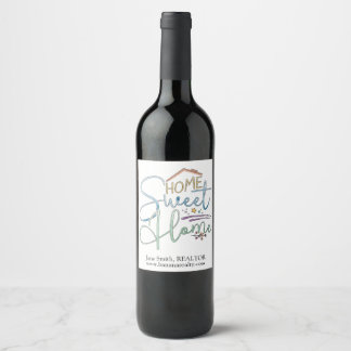 Rótulo De Garrafa De Cerveja Presente de Garrafa de Vinho para Corretor de Imóv