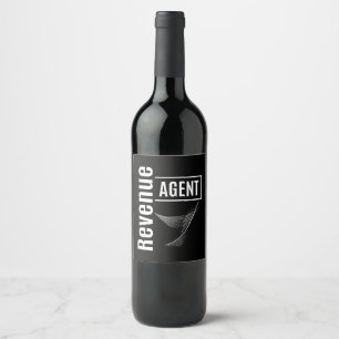 Rótulo De Garrafa De Cerveja Presente de Título de Trabalho do Agente de Recei