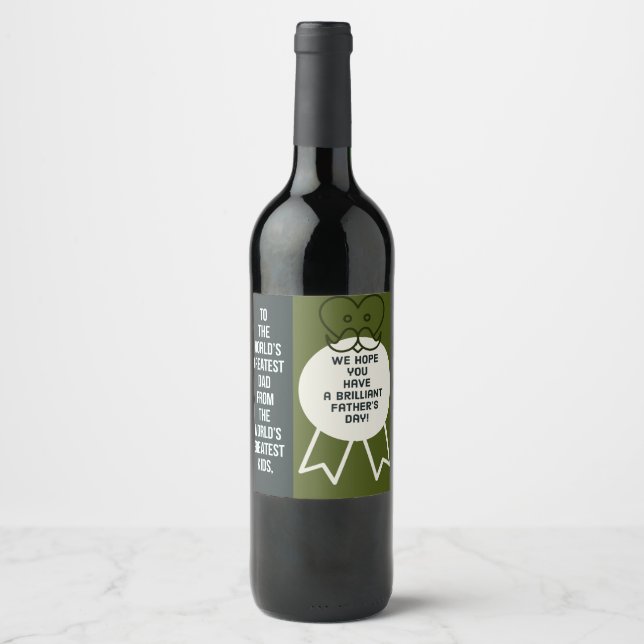 Rótulo De Garrafa De Cerveja presente do dia do pai (Frente)