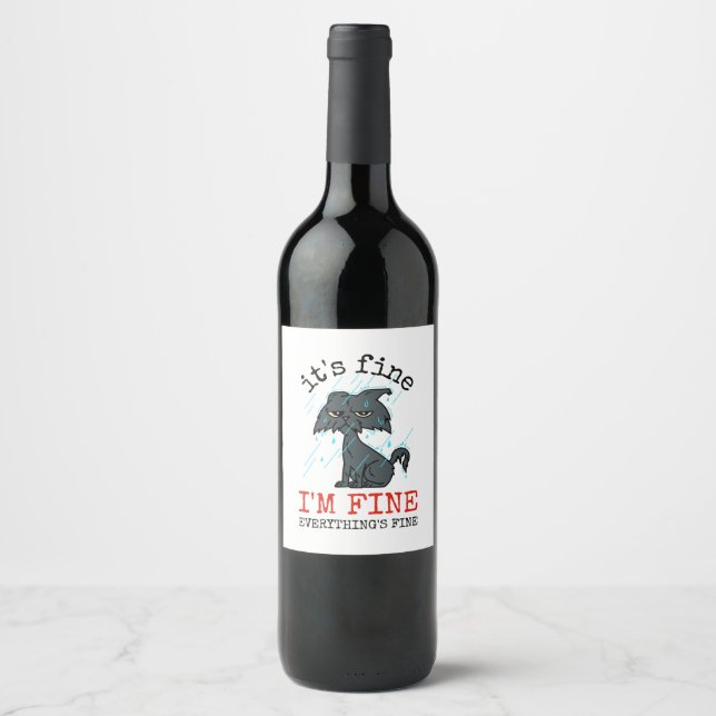 Rótulo De Garrafa De Cerveja Presente do dia dos pais gato papai (Frente)