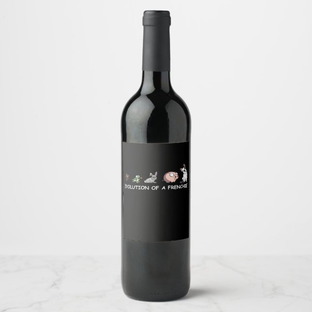 Rótulo De Garrafa De Cerveja Presente no cão | Evolução De Um Francês (Frente)