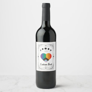 Rótulo De Garrafa De Cerveja Presente Personalizado de Orgulho LGBTQIA Tarot Ar