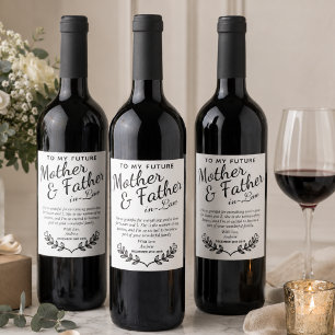 Rótulo De Garrafa De Cerveja Presente personalizado elegante de casamento entre