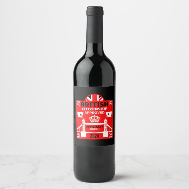 Rótulo De Garrafa De Cerveja Presentes de Cidadania Britânica (Frente)