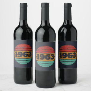 Rótulo De Garrafa De Cerveja Presentes personalizados de aniversário vintage