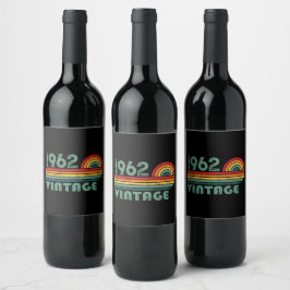 Rótulo De Garrafa De Cerveja Presentes personalizados de aniversário vintage