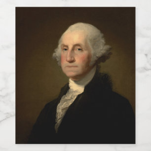 Rótulo De Garrafa De Cerveja Presidente americano George Washington, Stuart