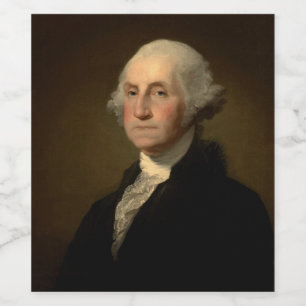 Rótulo De Garrafa De Cerveja Presidente americano George Washington, Stuart
