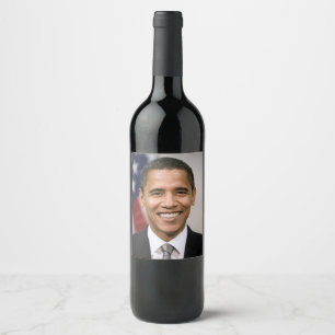 Rótulo De Garrafa De Cerveja Presidente eleito dos EUA Barack Obama