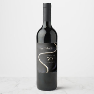 Rótulo De Garrafa De Cerveja Preto Personalizado 50 e Fabuloso