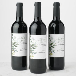 Rótulo De Garrafa De Cerveja PRIMAVERA BEAUTY BOTÂNICA GREENERY Elegante Casame