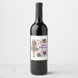 Rótulo De Garrafa De Cerveja Princesa Miçanga - Mardi Gras