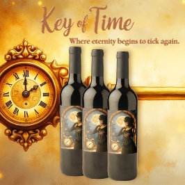 Rótulo De Garrafa De Cerveja Princess of the Clocks – Keeper of Moonlit Hours. 