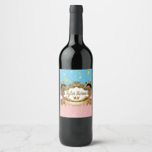 Rótulo De Garrafa De Cerveja Príncipe/princesa africanos Cor-de-rosa/etiquetas