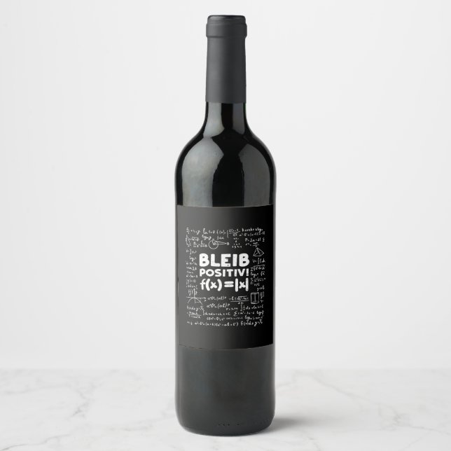 Rótulo De Garrafa De Cerveja Professor de presentes | Professor de Matemática P (Frente)