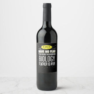 Rótulo De Garrafa De Cerveja Professor de Super Biologia - Não Tenha Medo