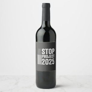 Rótulo De Garrafa De Cerveja Project 2025 Trump American Republican USA