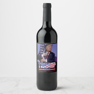 Rótulo De Garrafa De Cerveja Promessas de Trump 2020 Feitas e Promessas Cumprid