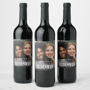 Rótulo De Garrafa De Cerveja Proposta da Photo Bridesmaid
