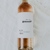 Proposta de Bridesmaid de Letra Moderna