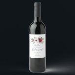 Rótulo De Garrafa De Cerveja Proposta Tropical Breeze Bridesmaid<br><div class="desc">Este rótulo de vinho de proposta de dama de brisa tropical é perfeito para um elegante primavera ou casamento de verão. O design floral apresenta flores vermelhas, arrojadas, esbranquiçadas e brancas num leito de aquarela eucalipto e verde tropical com um toque relaxado havaiano. Personalize o rótulo da garrafa de vinho...</div>