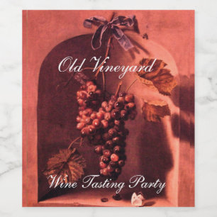 Rótulo De Garrafa De Cerveja PROSPERIDADE FRUTA/UVAS DA SEASON, cor-de-rosa ARC