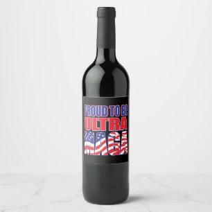 Rótulo De Garrafa De Cerveja Proud Trump Supporter