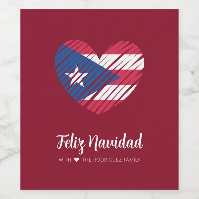 Rótulo De Garrafa De Cerveja Puerto Rican Flag Coquito (Rótulo Único)