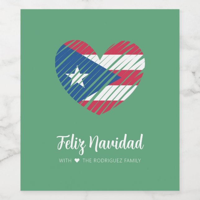 Rótulo De Garrafa De Cerveja Puerto Rican Flag Coquito (Rótulo Único)