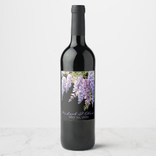 Rótulo De Garrafa De Cerveja Púrpura, púrpura, aletria, púrpura, floral