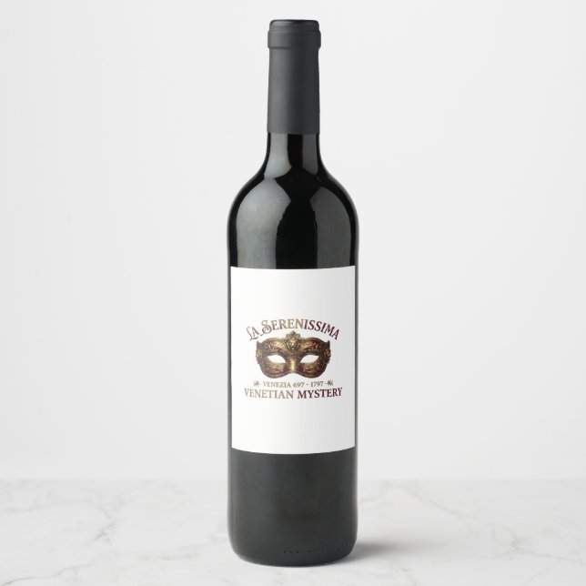 Rótulo De Garrafa De Cerveja Quarenta & Fabulosos: La Serenissima (Frente)