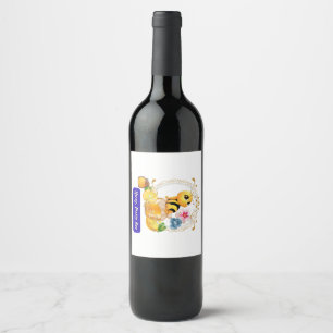 Rótulo De Garrafa De Cerveja Querida, Bonito Abelha