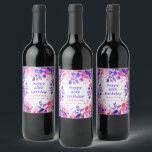 Rótulo De Garrafa De Cerveja Quic Purple Watercolor Floral 40th Happy Birthday<br><div class="desc">Celebre em Estilo com a nossa etiqueta de vinho de festa brilhante e ousada. Vire 40 com nossa incrível marca floral de cor d'água,  Rótulo de Vinho em Púrpura. Peça agora e faça do seu quadragésimo aniversário um memorável!</div>