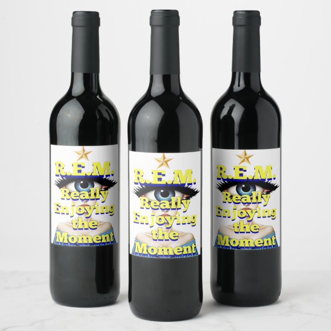 Rótulo De Garrafa De Cerveja R.E.M. REALLY ENJOYING the MOMENT (Garrafas)