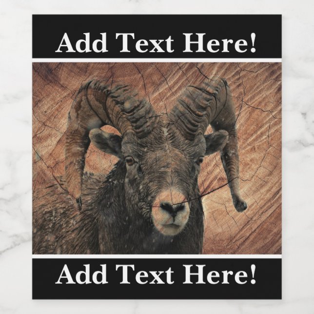 Rótulo De Garrafa De Cerveja Ram (Rótulo Único)