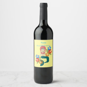Rótulo De Garrafa De Cerveja Red Hereid Princesa Thunder_Cove