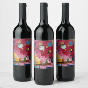 Rótulo De Garrafa De Cerveja Red Pesado, 1924 por Wassily Kandinsky