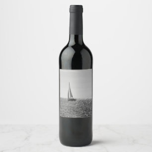 Rótulo De Garrafa De Cerveja Refrigere a foto moderna do barco de vela no verã