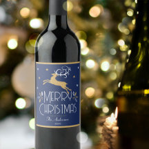 Rena de Natal Elegante Festiva Azul Meia-Noite