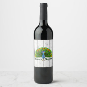 Rótulo De Garrafa De Cerveja Reserva de Peacock