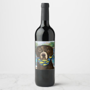 Rótulo De Garrafa De Cerveja Retriever de Labrador