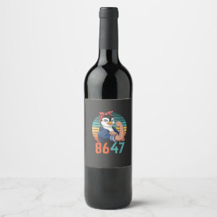 Rótulo De Garrafa De Cerveja Retro 8647 É 2028 E Anti-Trump Penguin