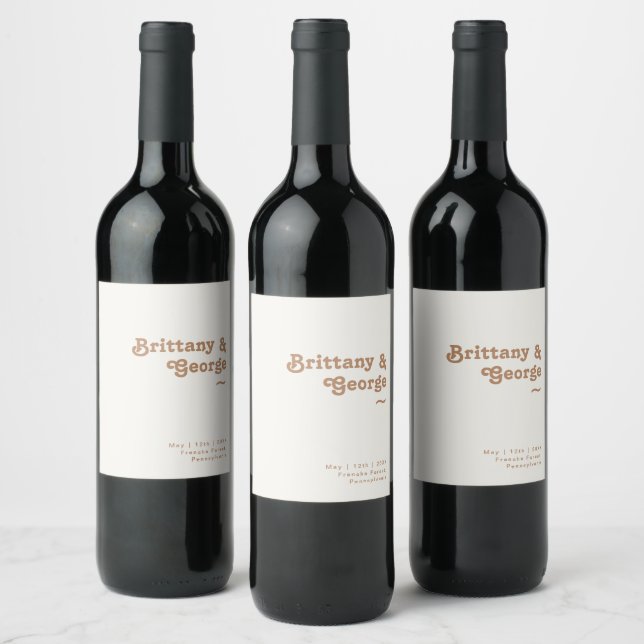 Rótulo De Garrafa De Cerveja Retro Beach | Rótulo De Vinho De Casamento De Marf (Garrafas)