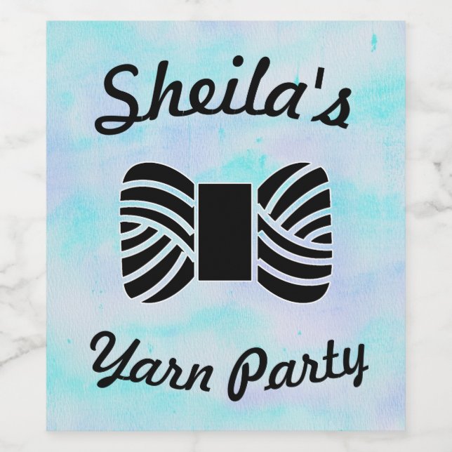 Rótulo De Garrafa De Cerveja Reunião de Artesanatos de Festa de Yarn (Rótulo Único)