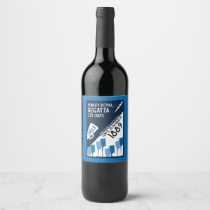 Rótulo De Garrafa De Cerveja Rio Thames Regatta - Estilo Retro Vintage Retro Re