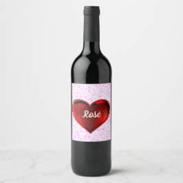 Rótulo De Garrafa De Cerveja Rosé Beverage Label Set