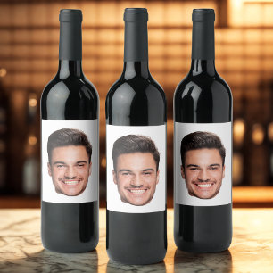 Rótulo De Garrafa De Cerveja Rosto Personalizado Customizado