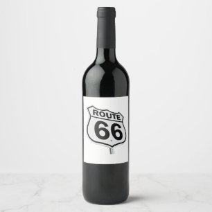 Rótulo De Garrafa De Cerveja Rota 66 Frasco de Vinho